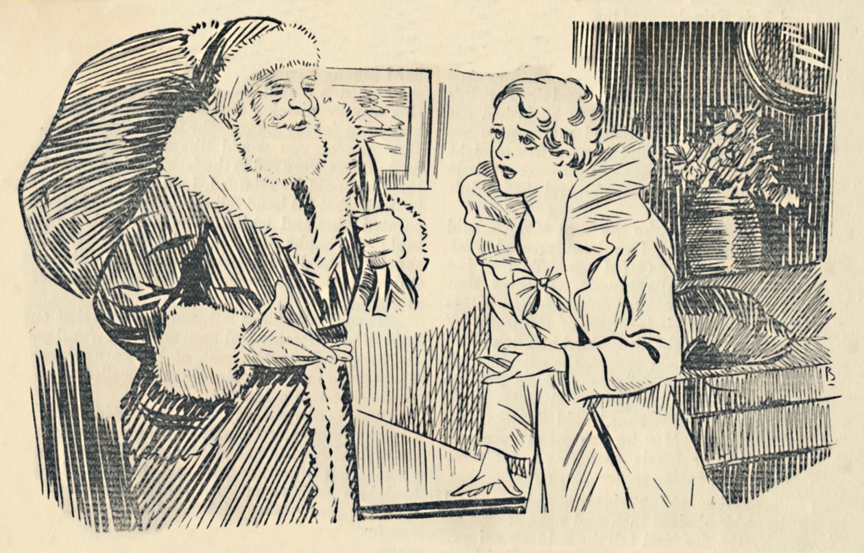 Illusztráció a Mikulás misztifikációjából, 1936. alkotó: Unbekannt