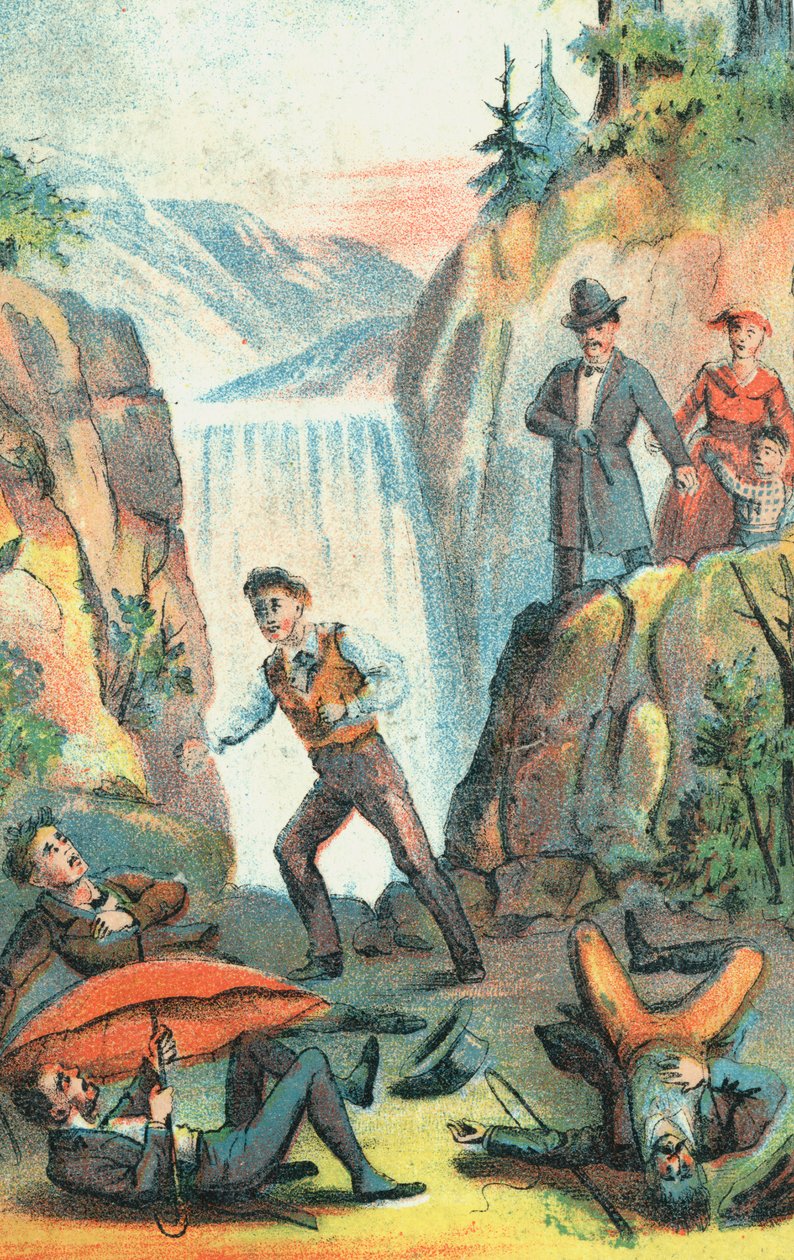 Illusztráció egy poszterről, amely az Uncle Toms Cabin című színházi produkciót hirdeti, 1870 alkotó: Unbekannt