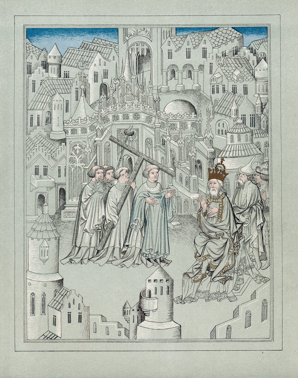 Illusztráció a legendás angol lovag, Sir John Mandeville utazásaiból, c1372 alkotó: Unbekannt