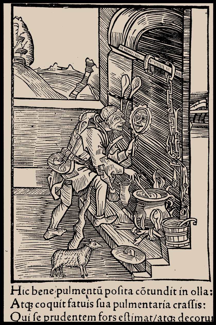 Illusztráció Sebastian Brant Bolondok hajója című könyvéhez, 1497. alkotó: Unbekannt