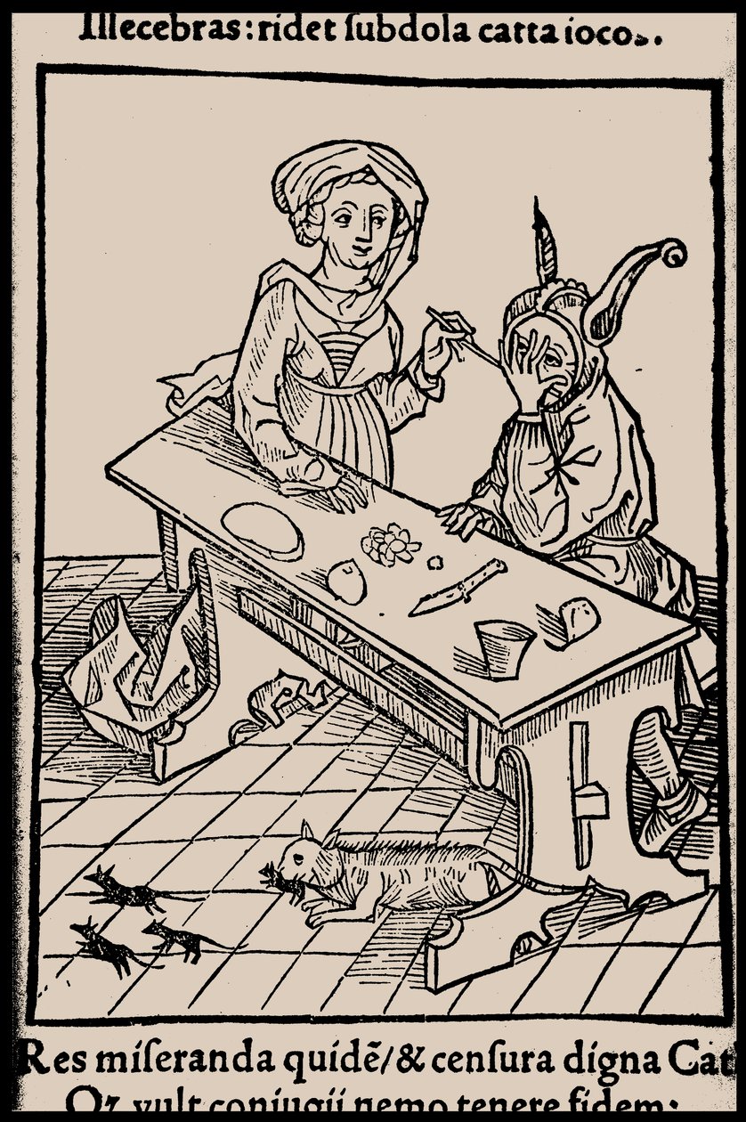 Illusztráció Sebastian Brant Bolondok hajója című könyvéhez, 1497. alkotó: Unbekannt