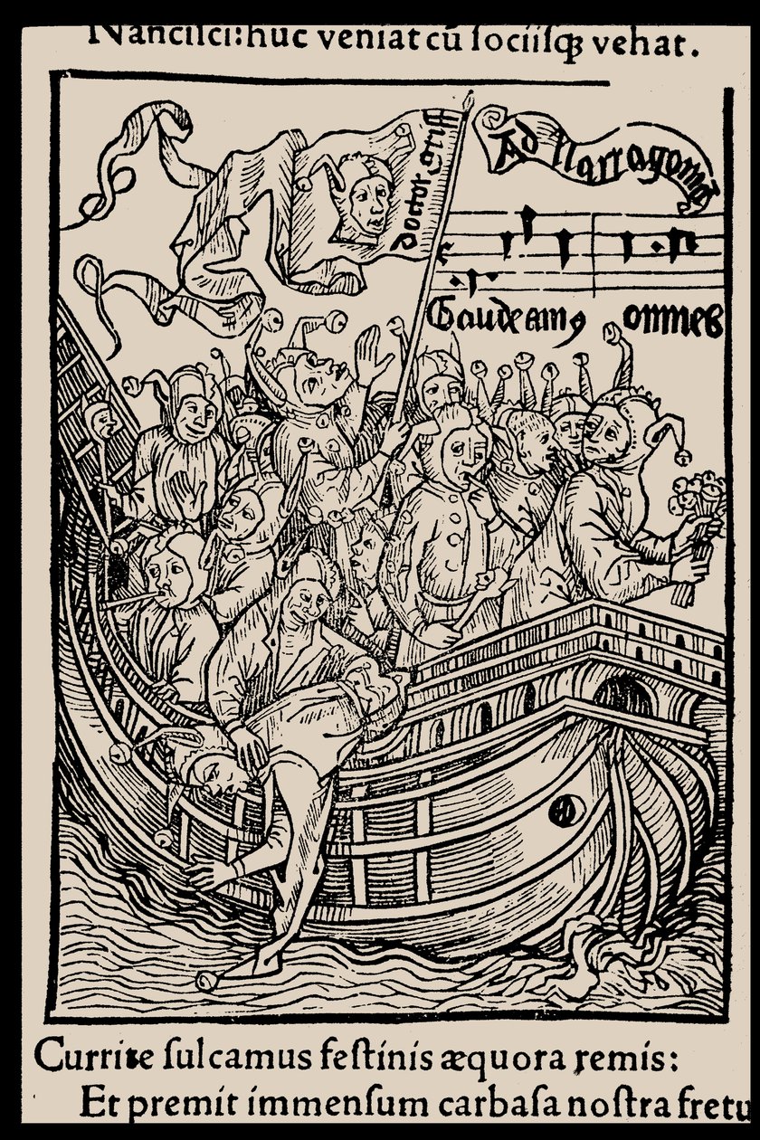 Illusztráció Sebastian Brant Bolondok hajója című könyvéhez, 1497. alkotó: Unbekannt