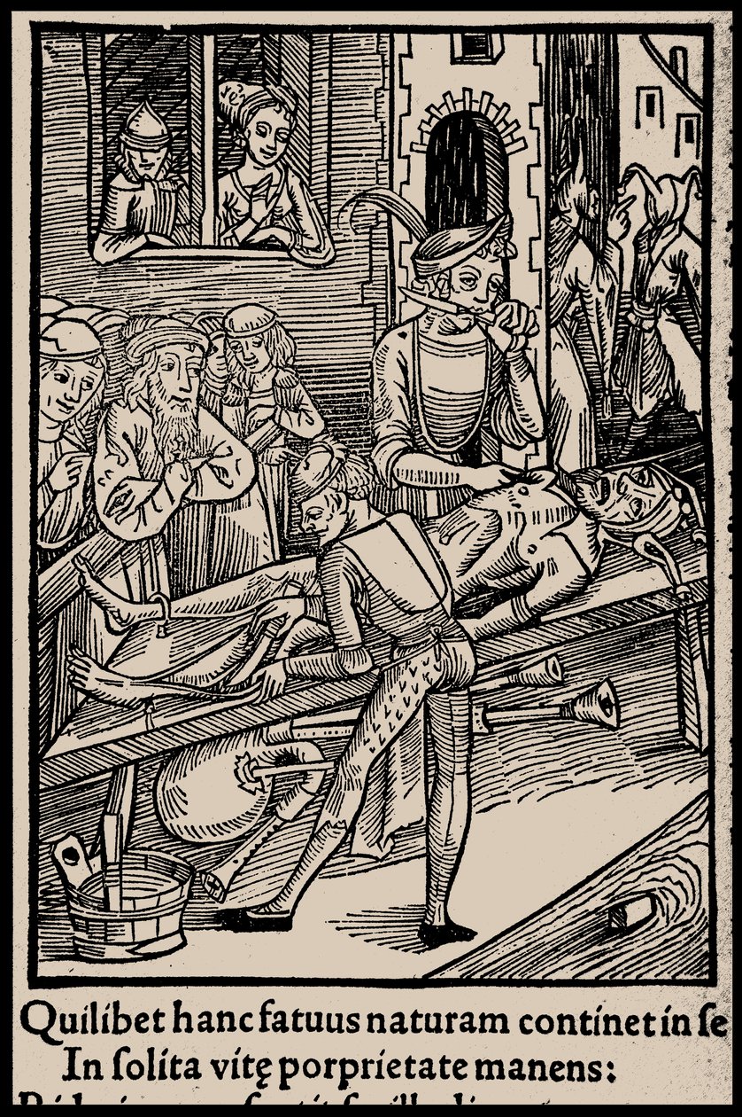 Illusztráció Sebastian Brant Bolondok hajója című könyvéhez, 1497. alkotó: Unbekannt