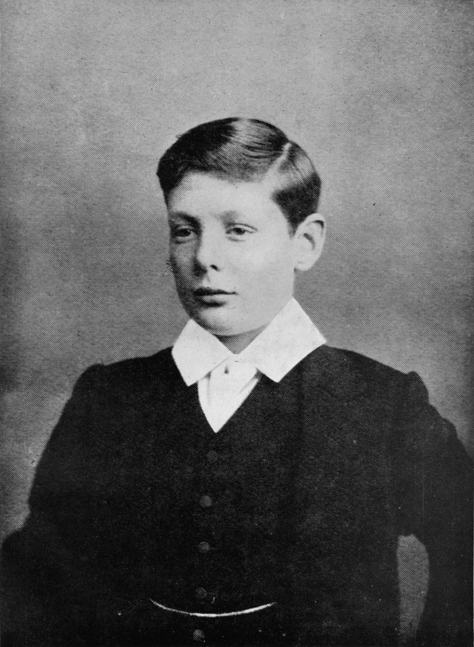 1888-ban Winston S. Churchill Harrowba ment, c1888, 1945 alkotó: Unbekannt