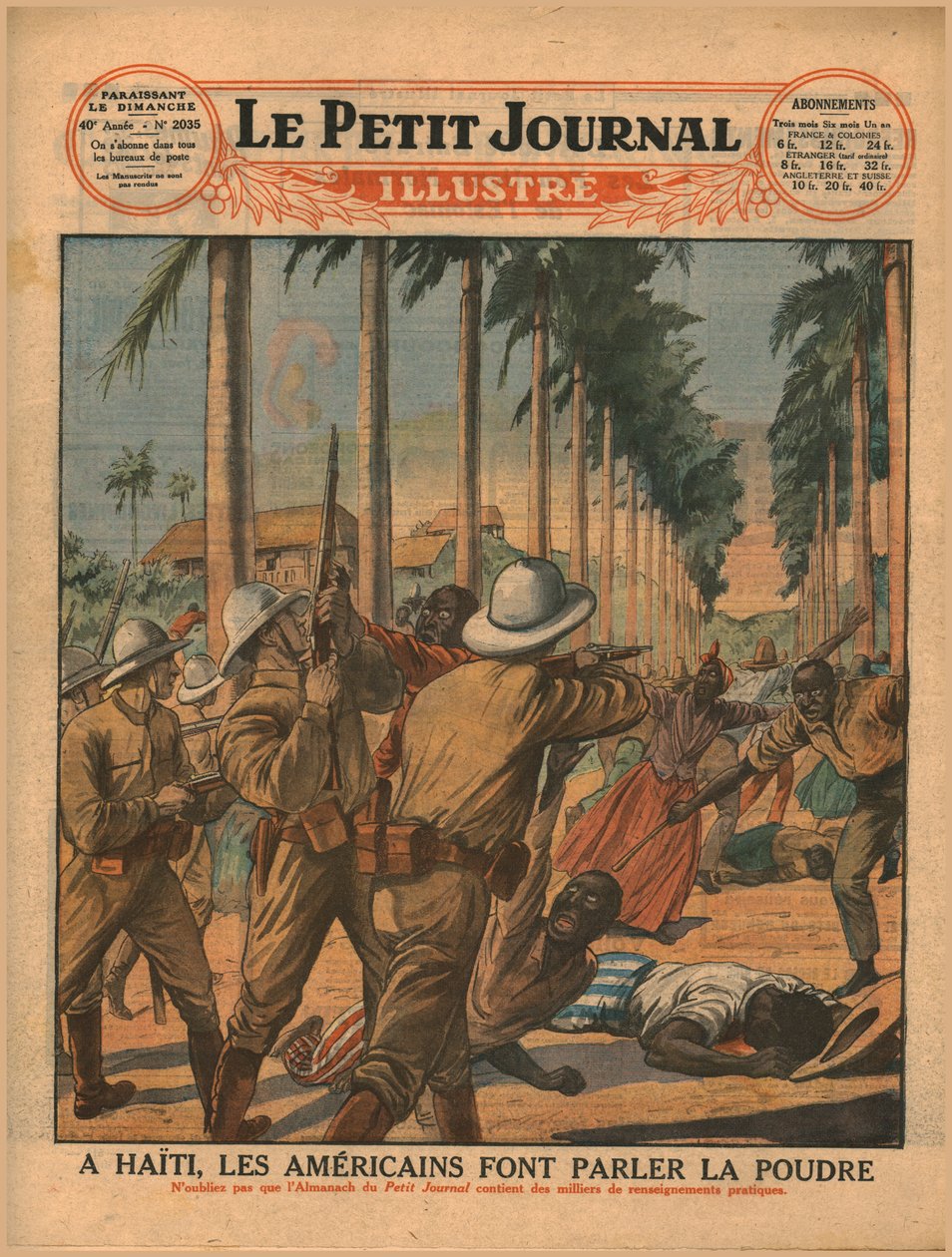 Haitin az amerikaiak hagyták, hogy a puskapor beszéljen, 1929. alkotó: Unbekannt