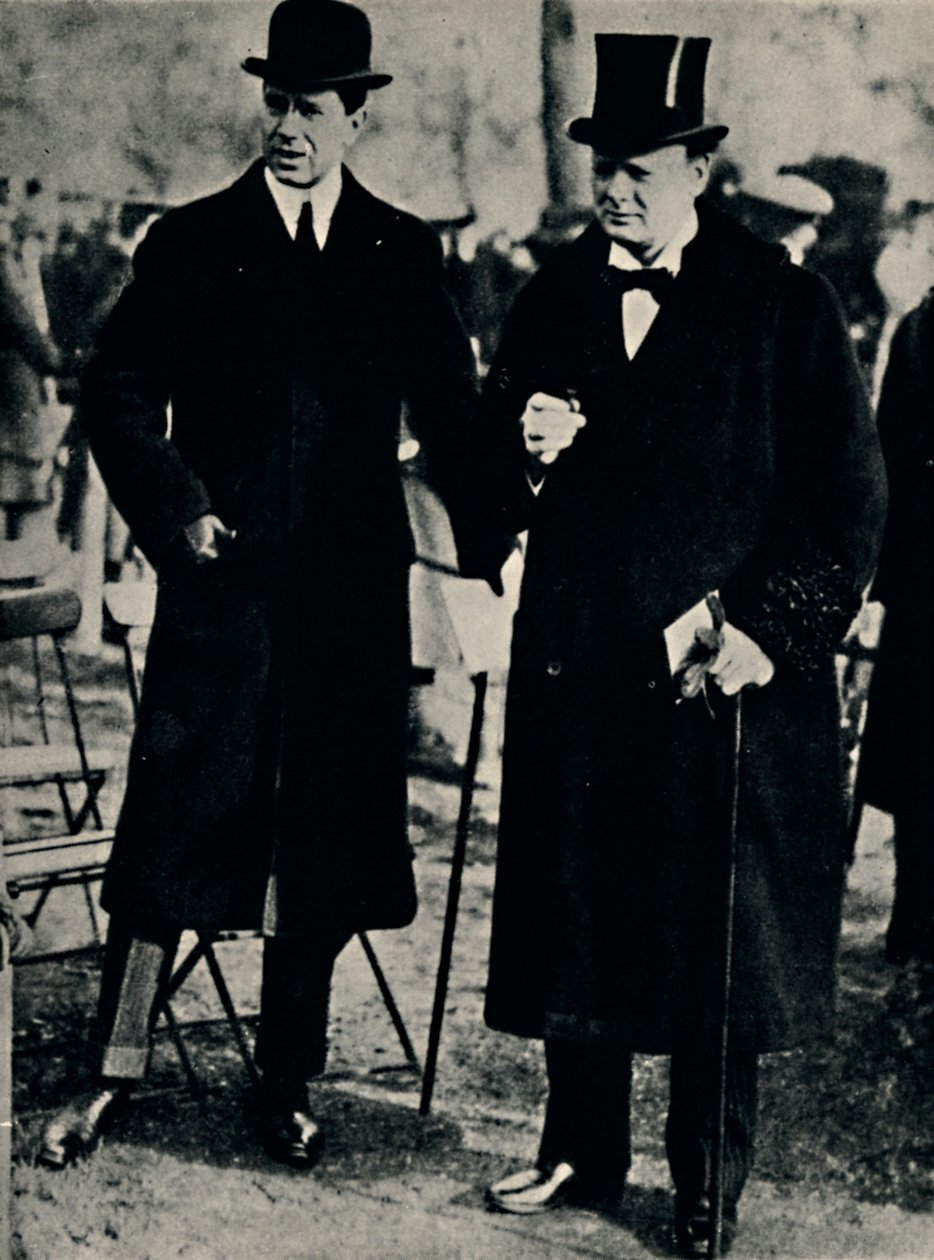 A Hyde Parkban a svéd koronaherceggel, 1917, 1945. alkotó: Unbekannt