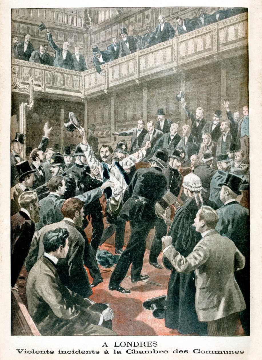 Londonban, Erőszakos incidens a Commons Kamarában, 1901 alkotó: Unbekannt