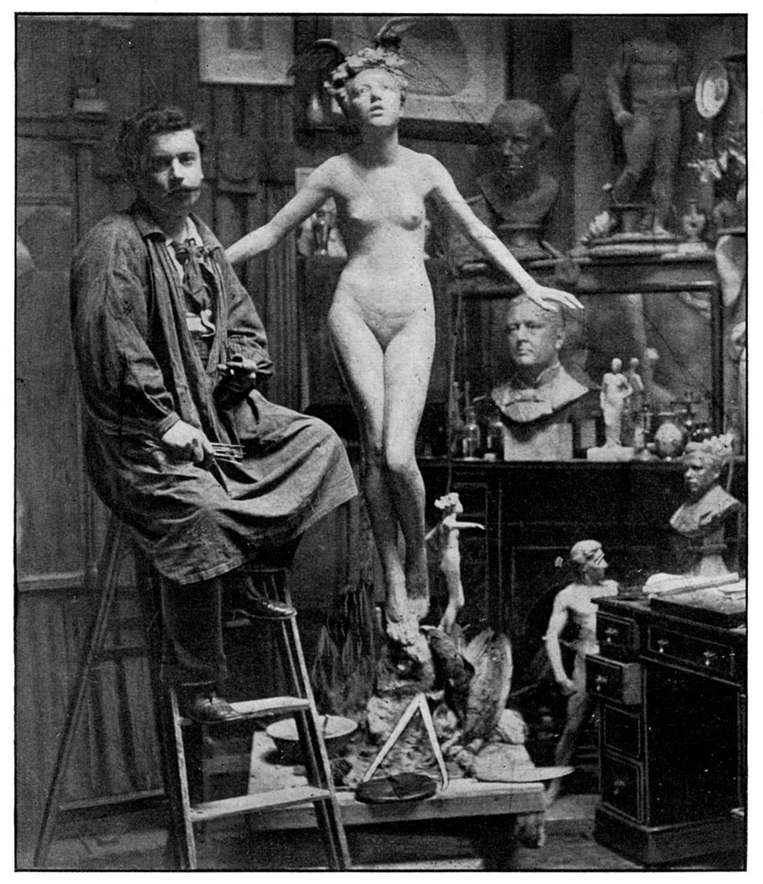 A Mr Lucchesis Stúdióban, London, 1899 alkotó: Unbekannt