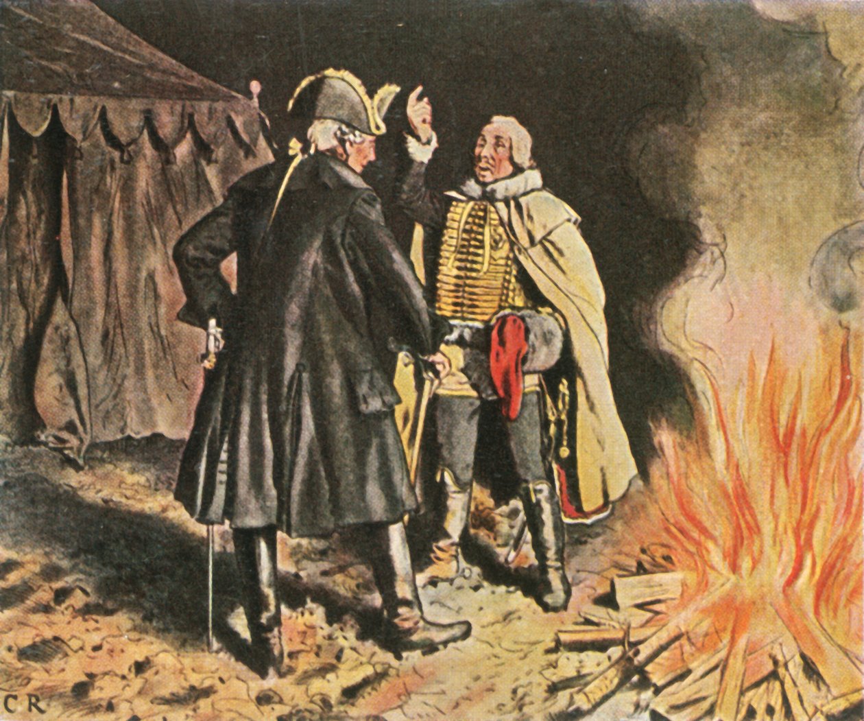 A Bunzelwitz táborban, 1761. szeptember 1936. alkotó: Unbekannt