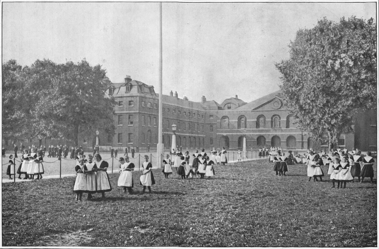 A Foundling Hospital területén, London, 1901 1901 alkotó: Unbekannt