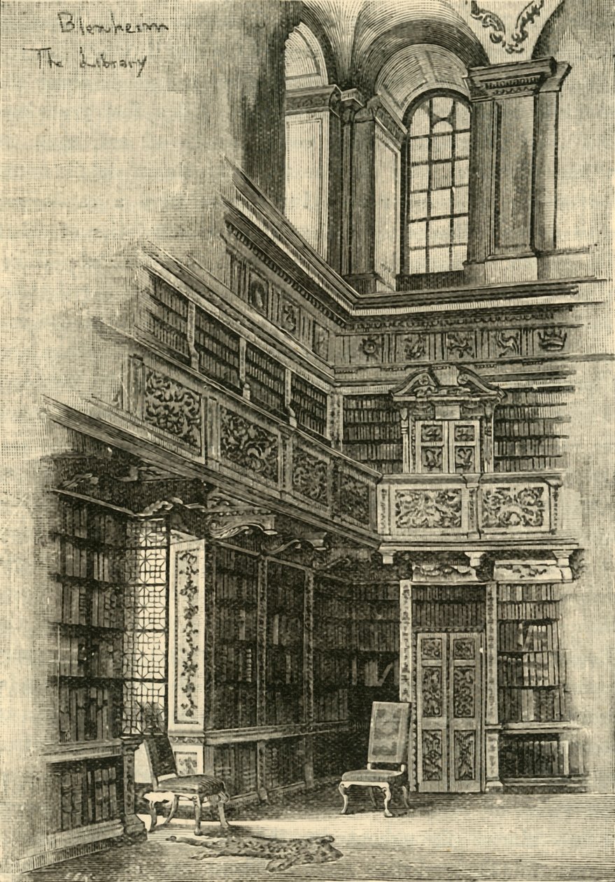 A könyvtárban 1870, 1898. alkotó: Unbekannt