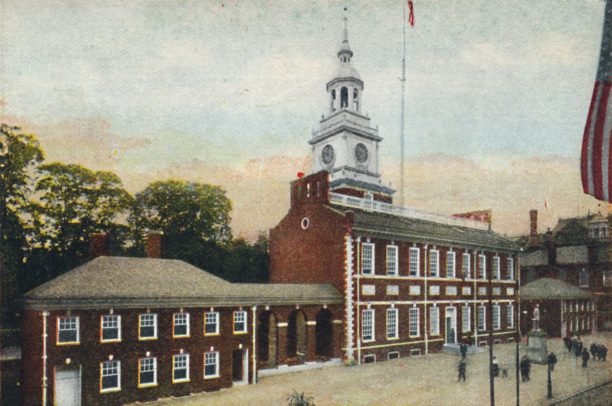 Independence Hall, Philadelphia, Pennsylvania, USA, 1910. alkotó: Unbekannt