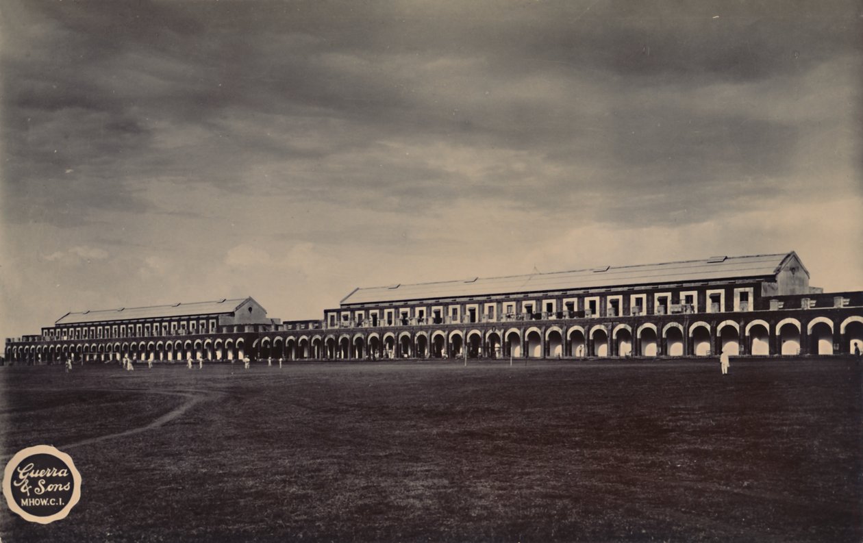 Indiai katonai laktanya, 1910. alkotó: Unbekannt