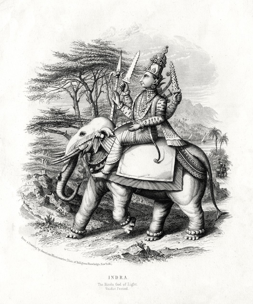 Indra, a hindu fényisten, XIX alkotó: Unbekannt