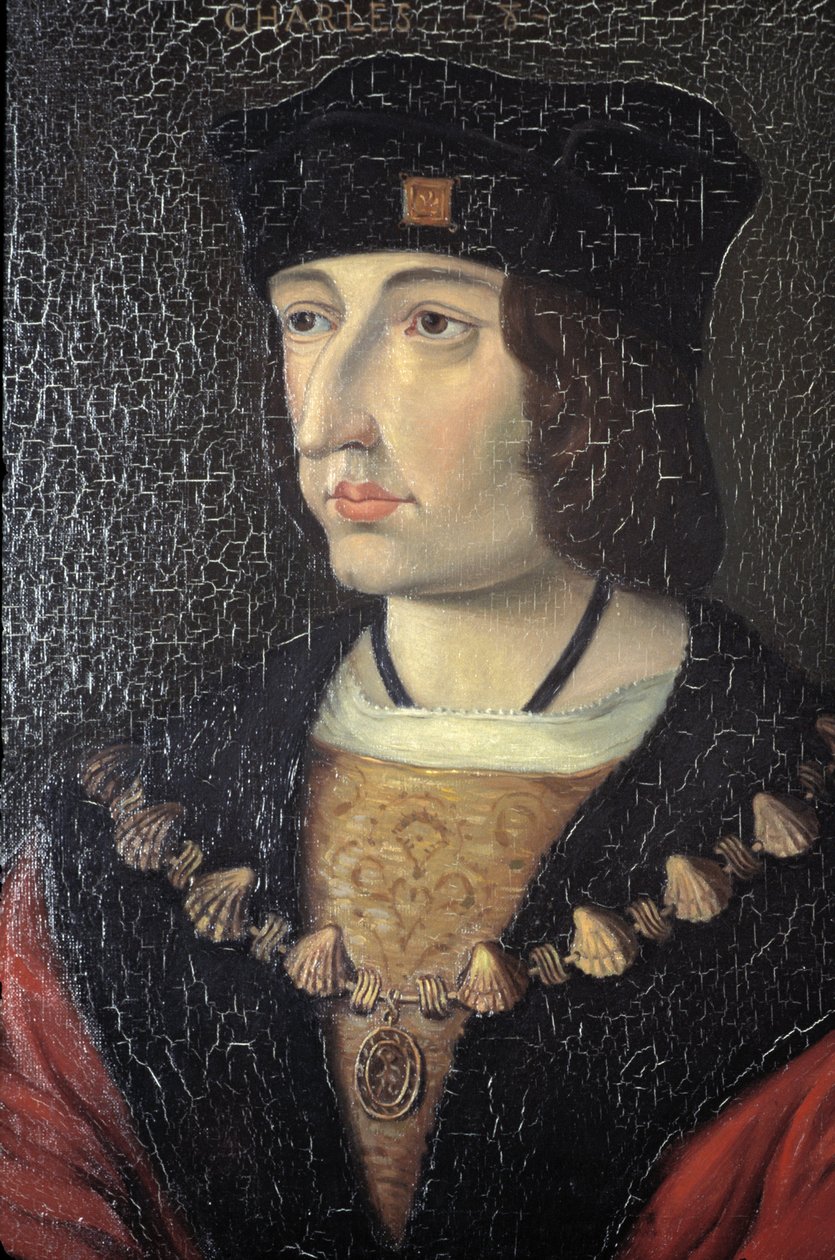 Indre et Loire N* 184 - Chateau de Loches - VIII. Károly portréja alkotó: Unbekannt