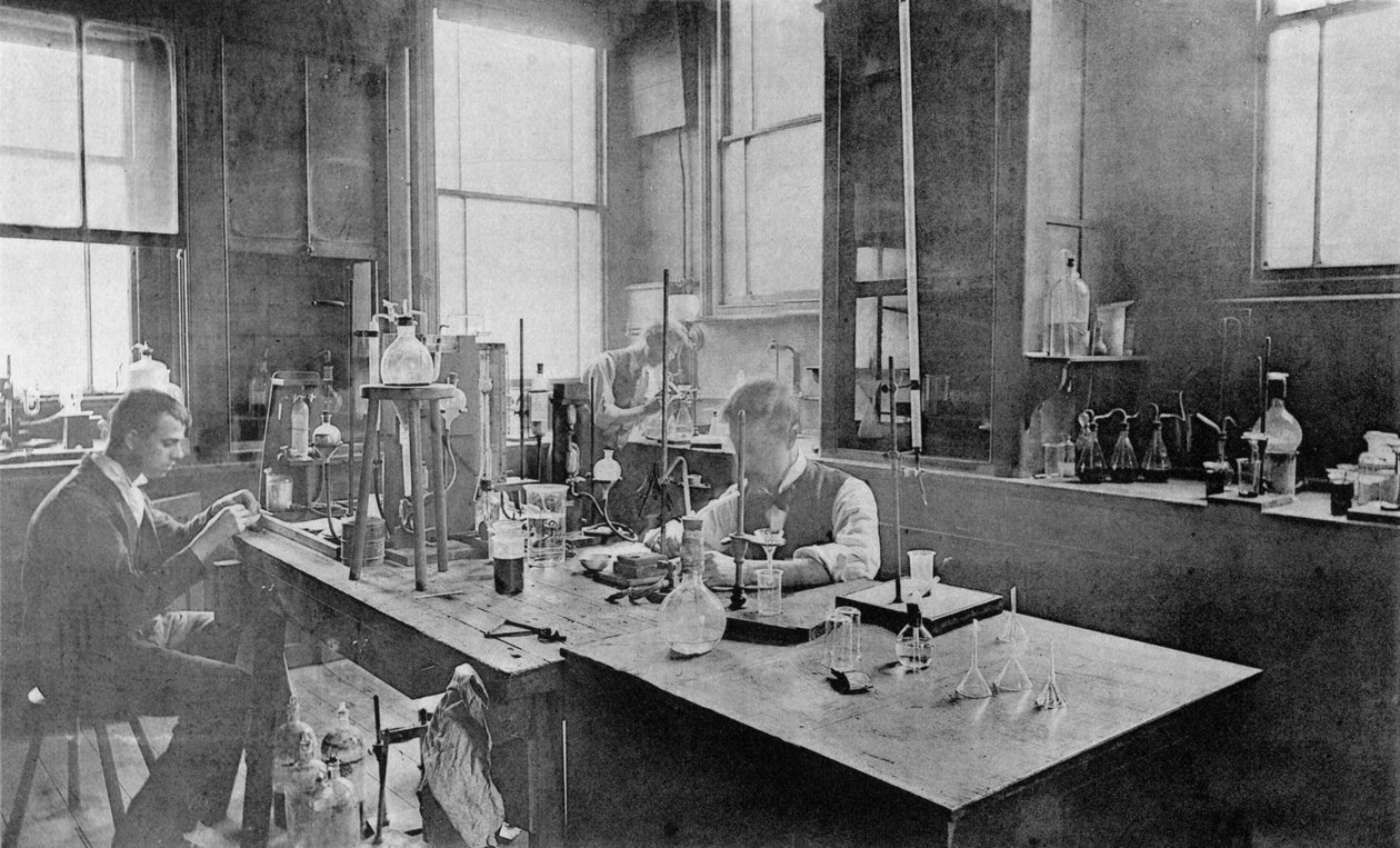 Ipari laboratórium: Thomas Firth & Sons Norfolk Works, Sheffield, 1900 alkotó: Unbekannt