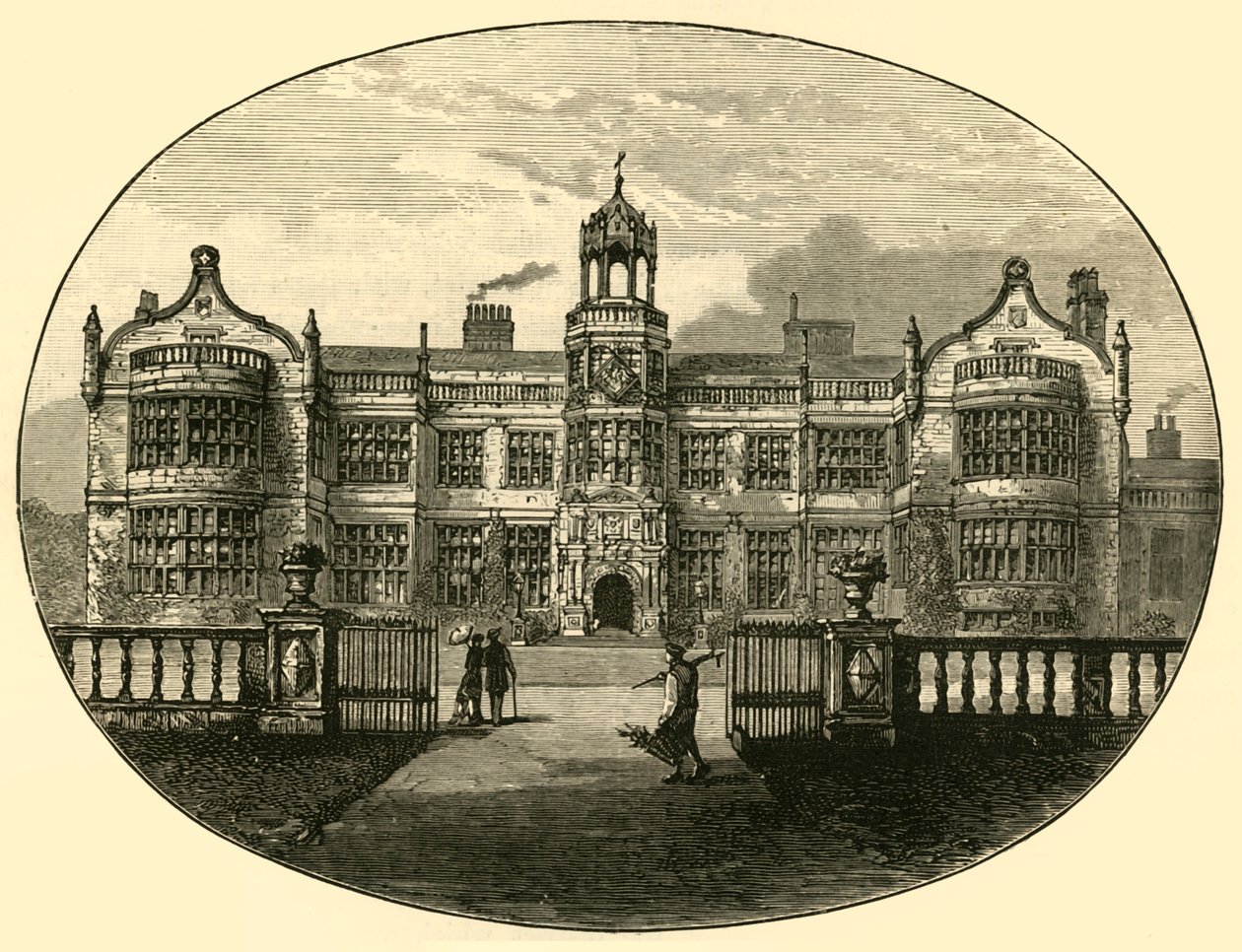Ingestre Hall A régi épület, 1898. alkotó: Unbekannt