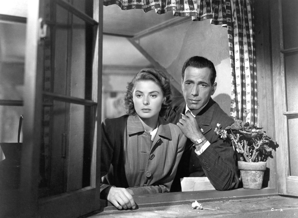 Ingrid Bergman és Humphrey Bogart Cassablancában, 1942 alkotó: Unbekannt