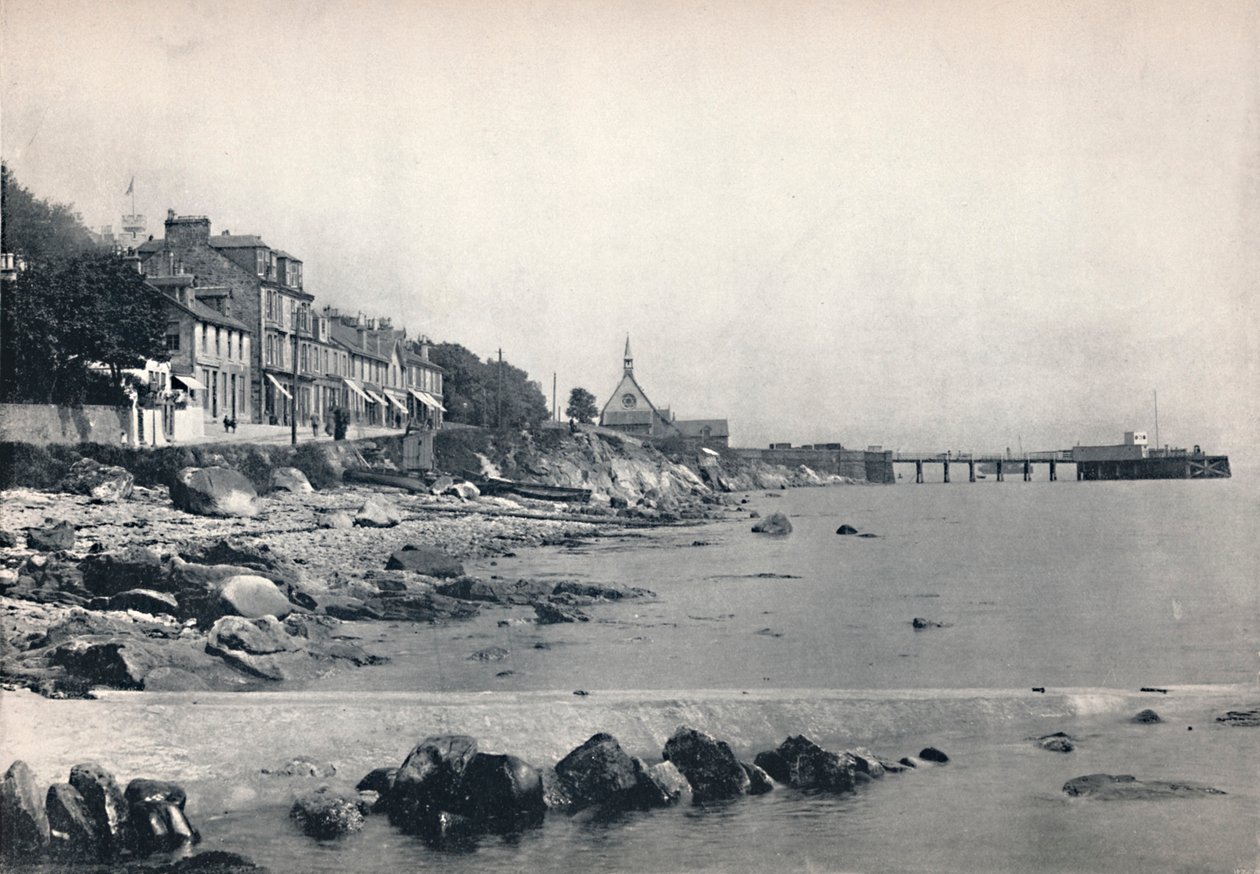 Innellan – A Rocky Beach és a Steamboat Pier bemutatása, 1895 alkotó: Unbekannt