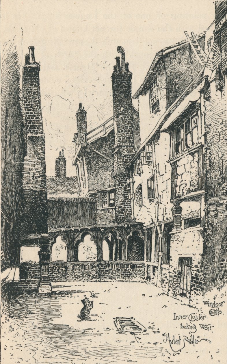 Belső kolostor, Nyugatra nézve, 1895 alkotó: Unbekannt