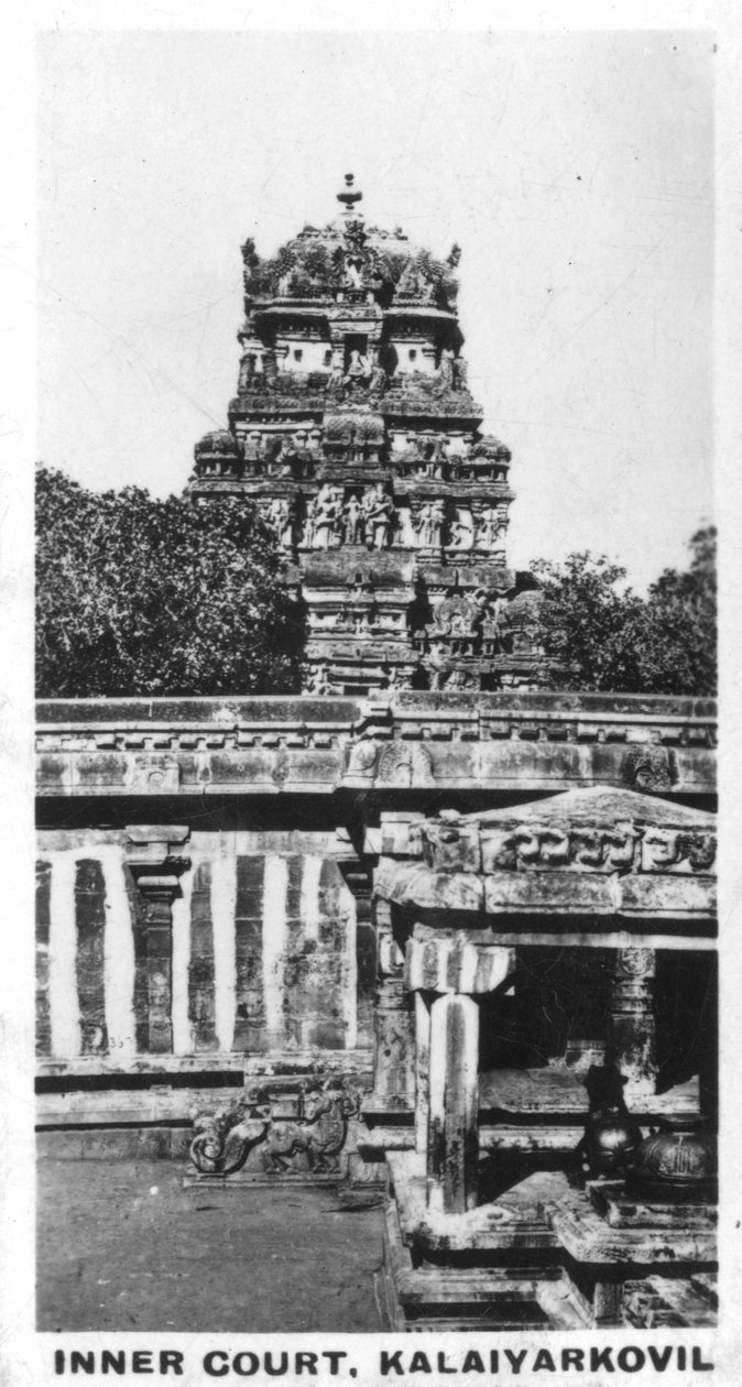 Belső udvar, Kalaiyarkovil, India, 1925 alkotó: Unbekannt