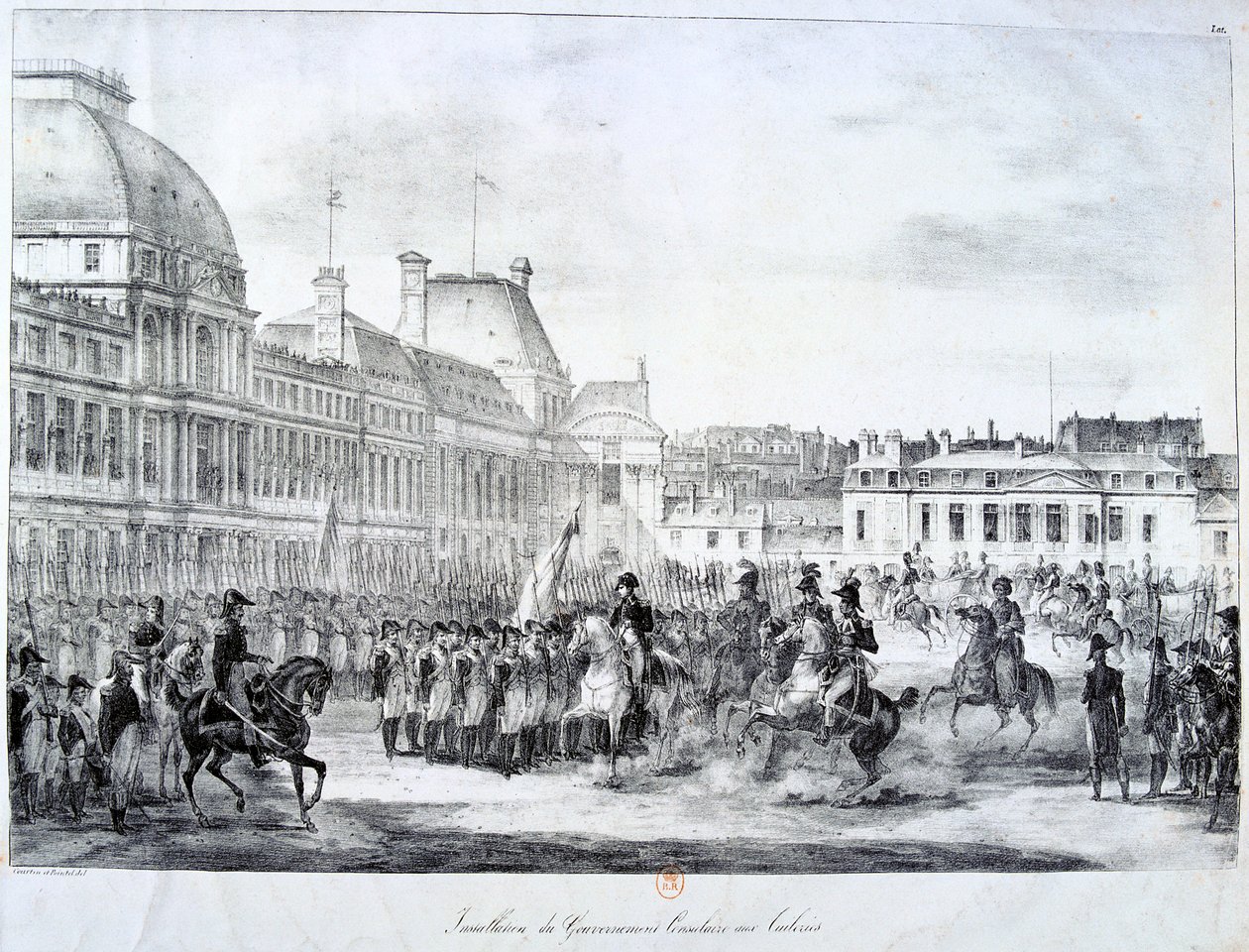 A kormány beiktatása Tuileries-ban, 19. század alkotó: Unbekannt