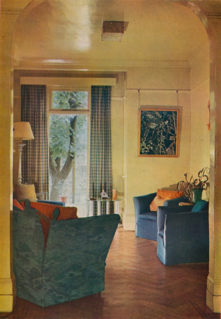 Mrs. Ewart Sofios házának belseje, 25 Bark Place, Bayswater, London, 1932 alkotó: Unbekannt