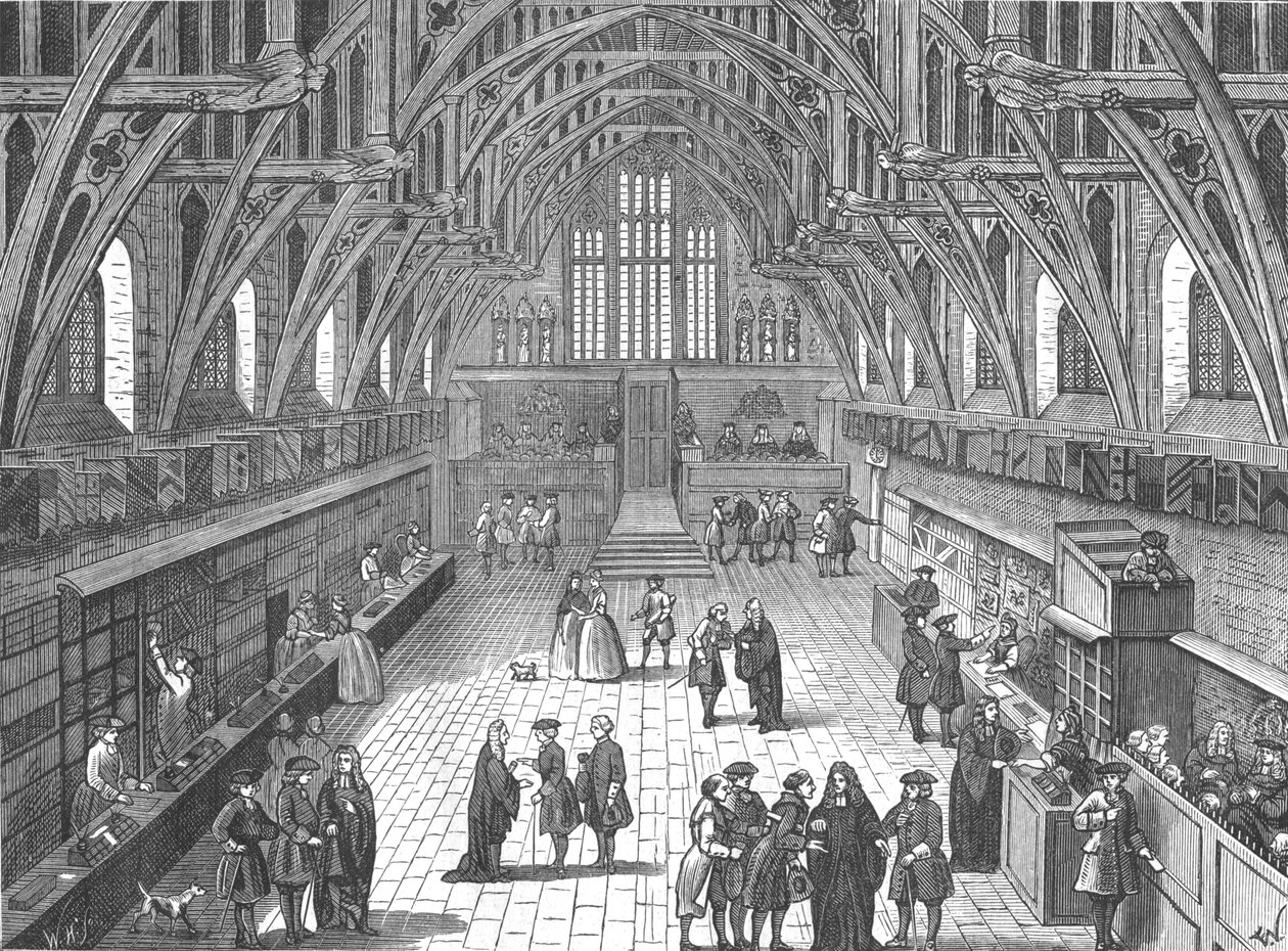 Az Old Westminster Hall belseje, 1797-1897 alkotó: Unbekannt
