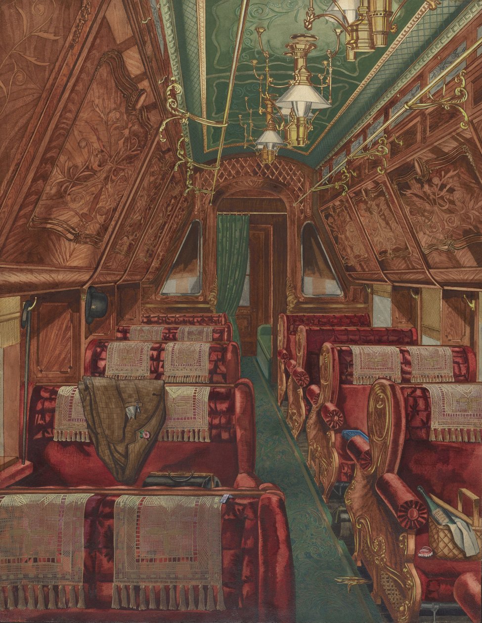 A Pullman Coach belseje, 1888, 19351942. alkotó: Unbekannt