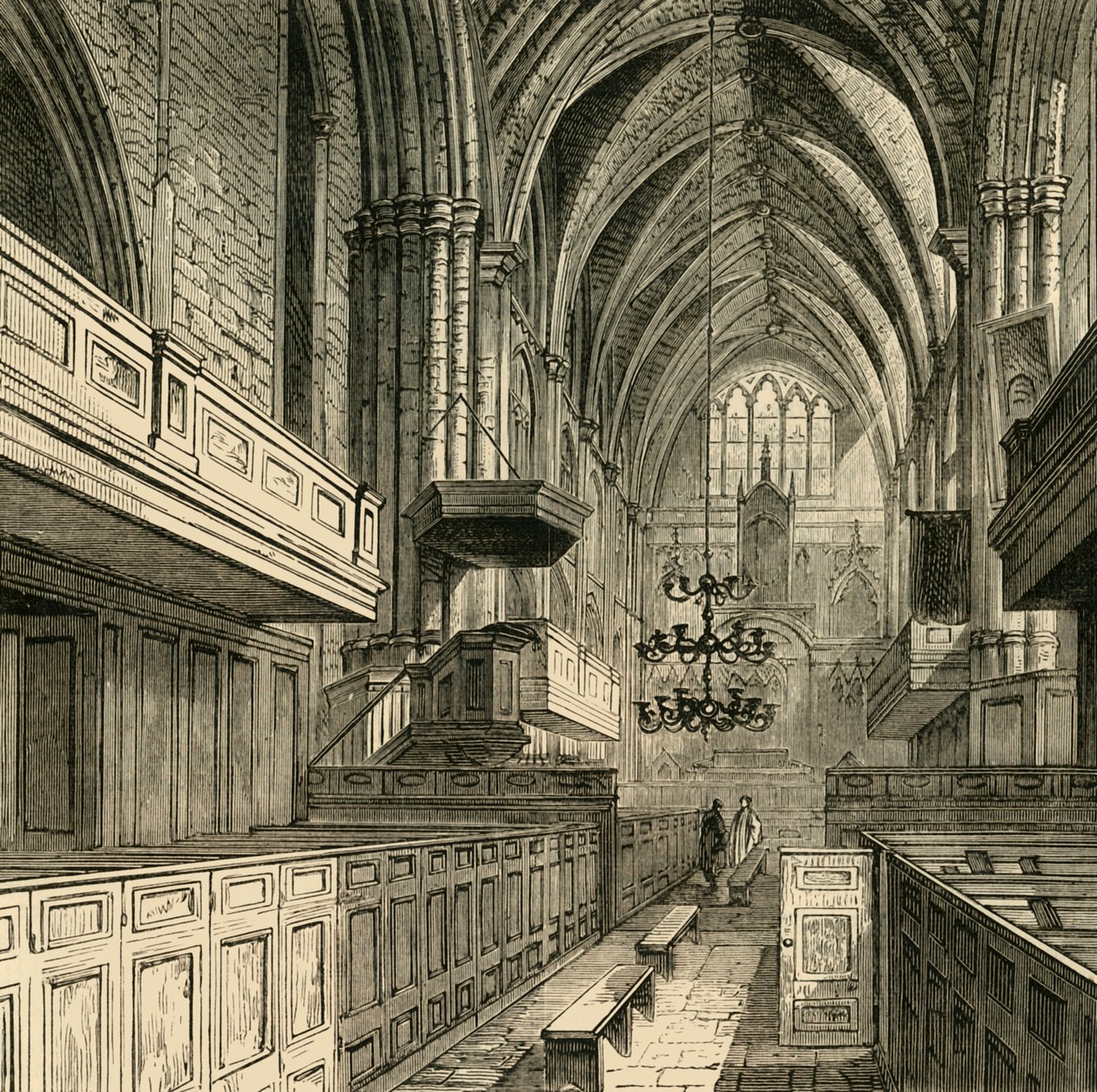A Szent Megváltó templom belseje, 1878. alkotó: Unbekannt