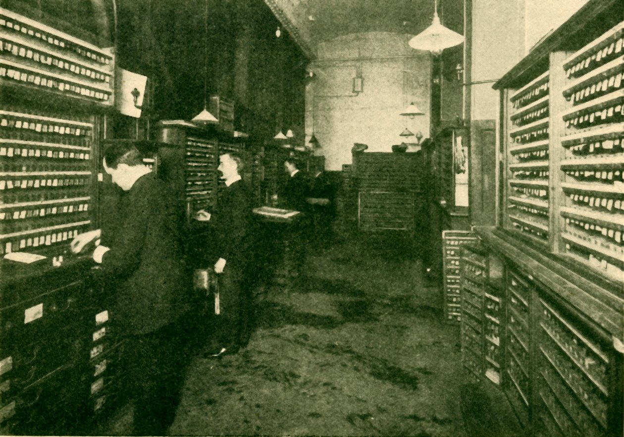 Egy Great Western Book Office belseje, 1930. alkotó: Unbekannt