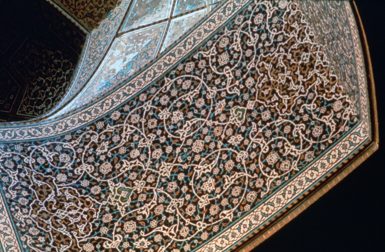 Egy boltív belseje, Lutfullah sejk mecsete, Iszfahán, Perzsia, 1615 alkotó: Unbekannt
