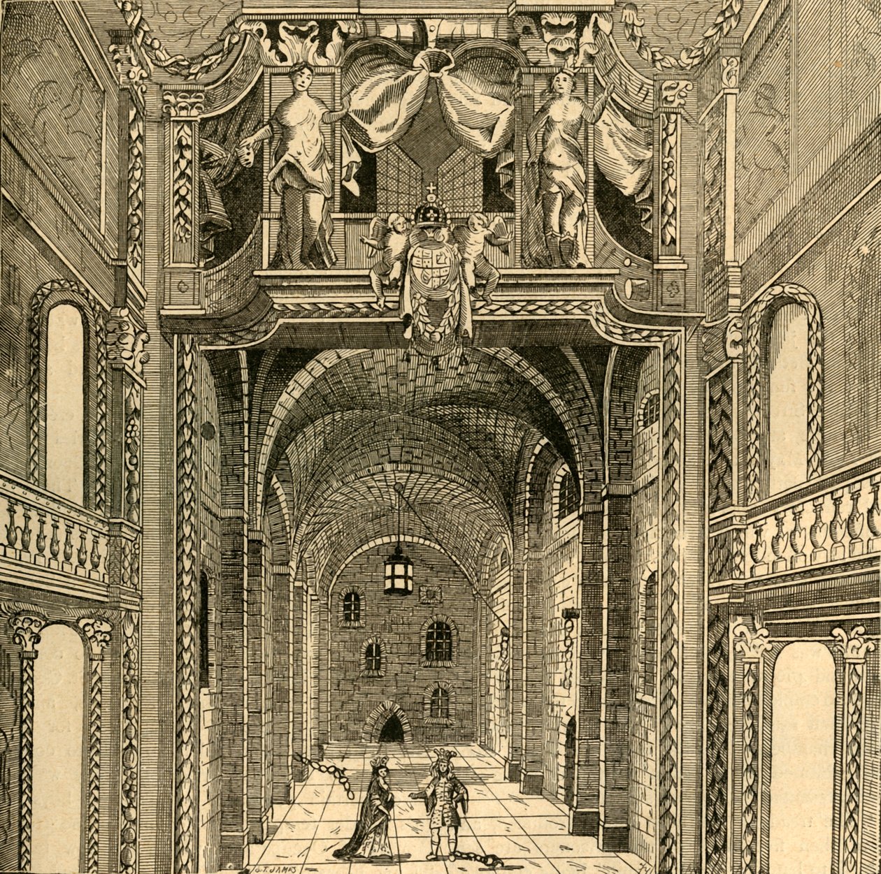 A Dukes Színház belső tere, c1673, 1897. alkotó: Unbekannt