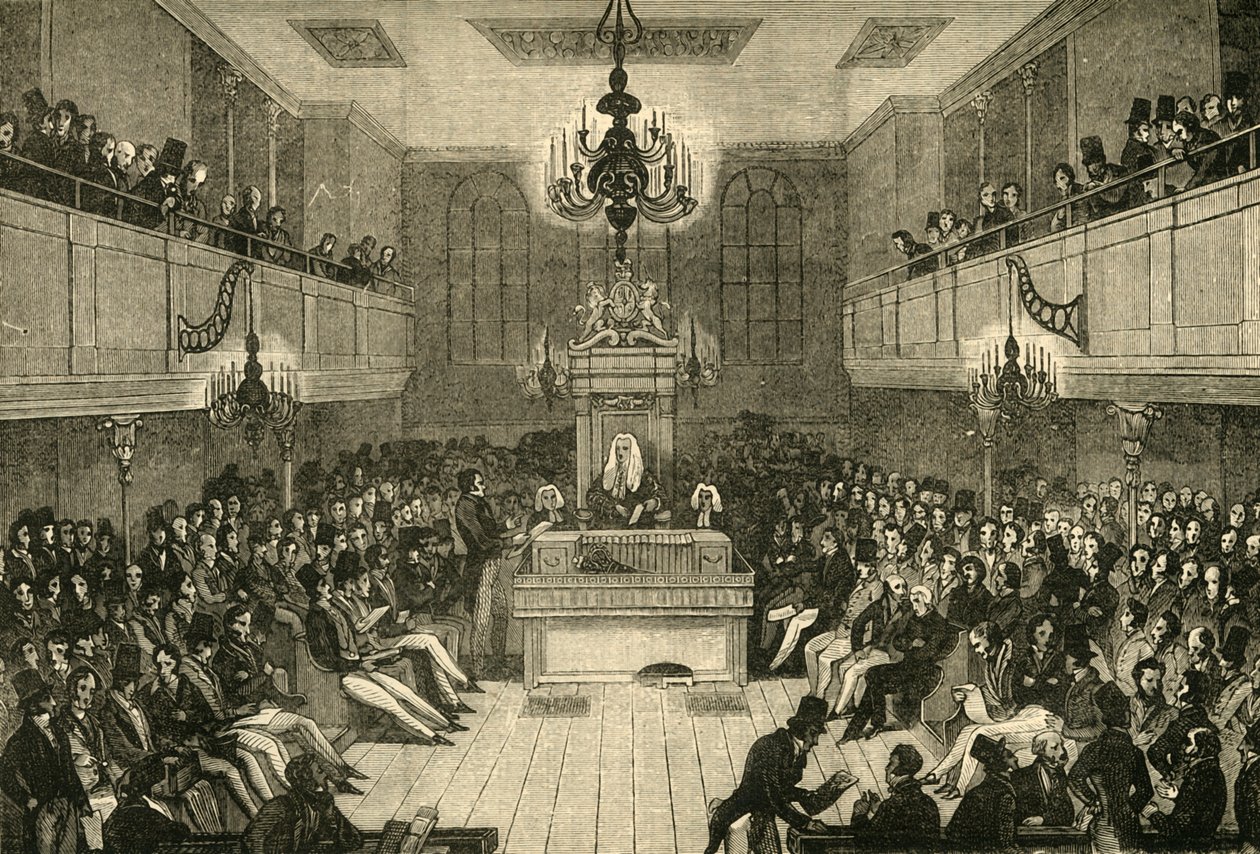 Az alsóház belseje, 1834, 1881. alkotó: Unbekannt