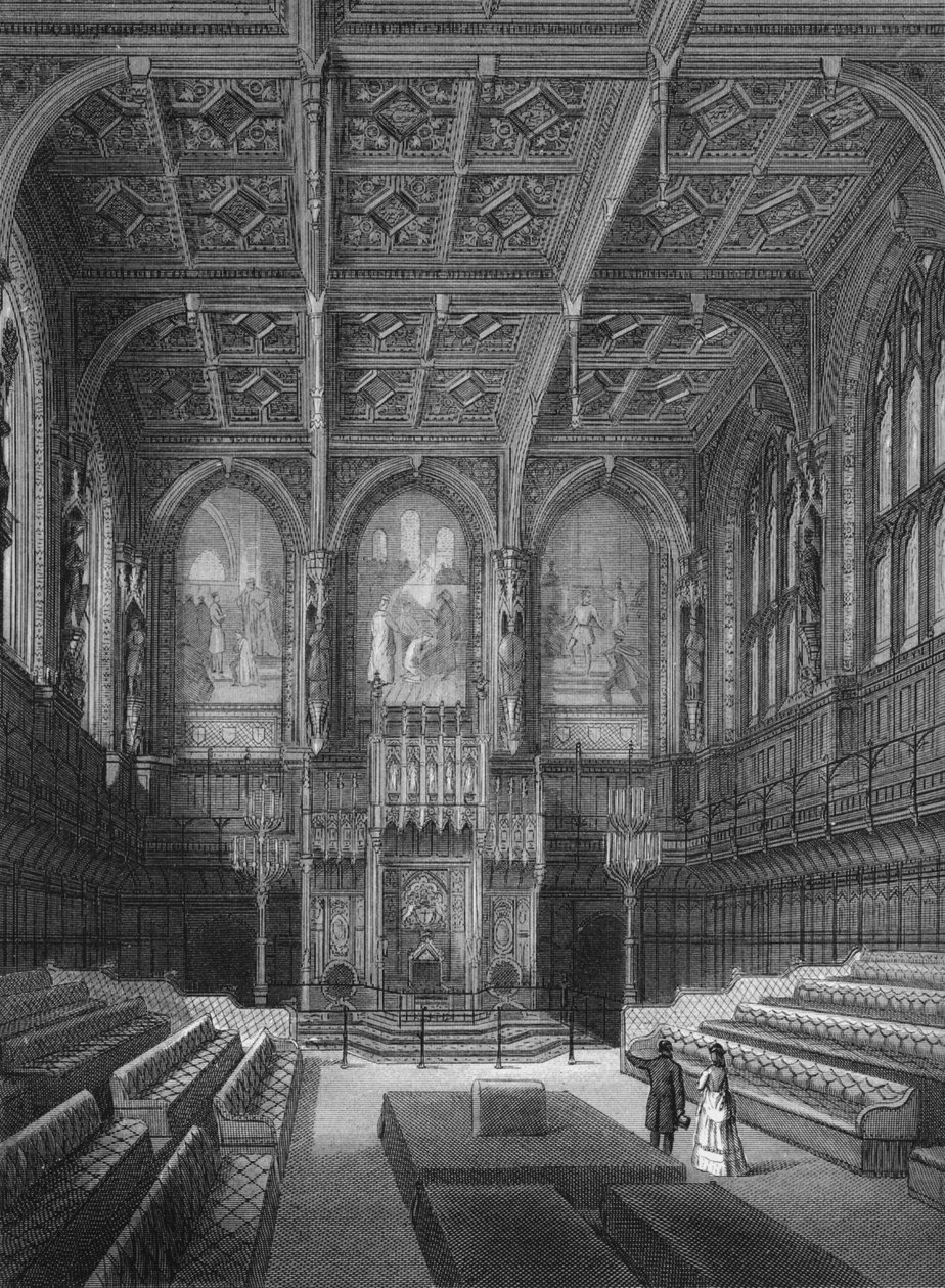 A Lordok Házának belseje, Westminster palota, London c1878 1878 alkotó: Unbekannt