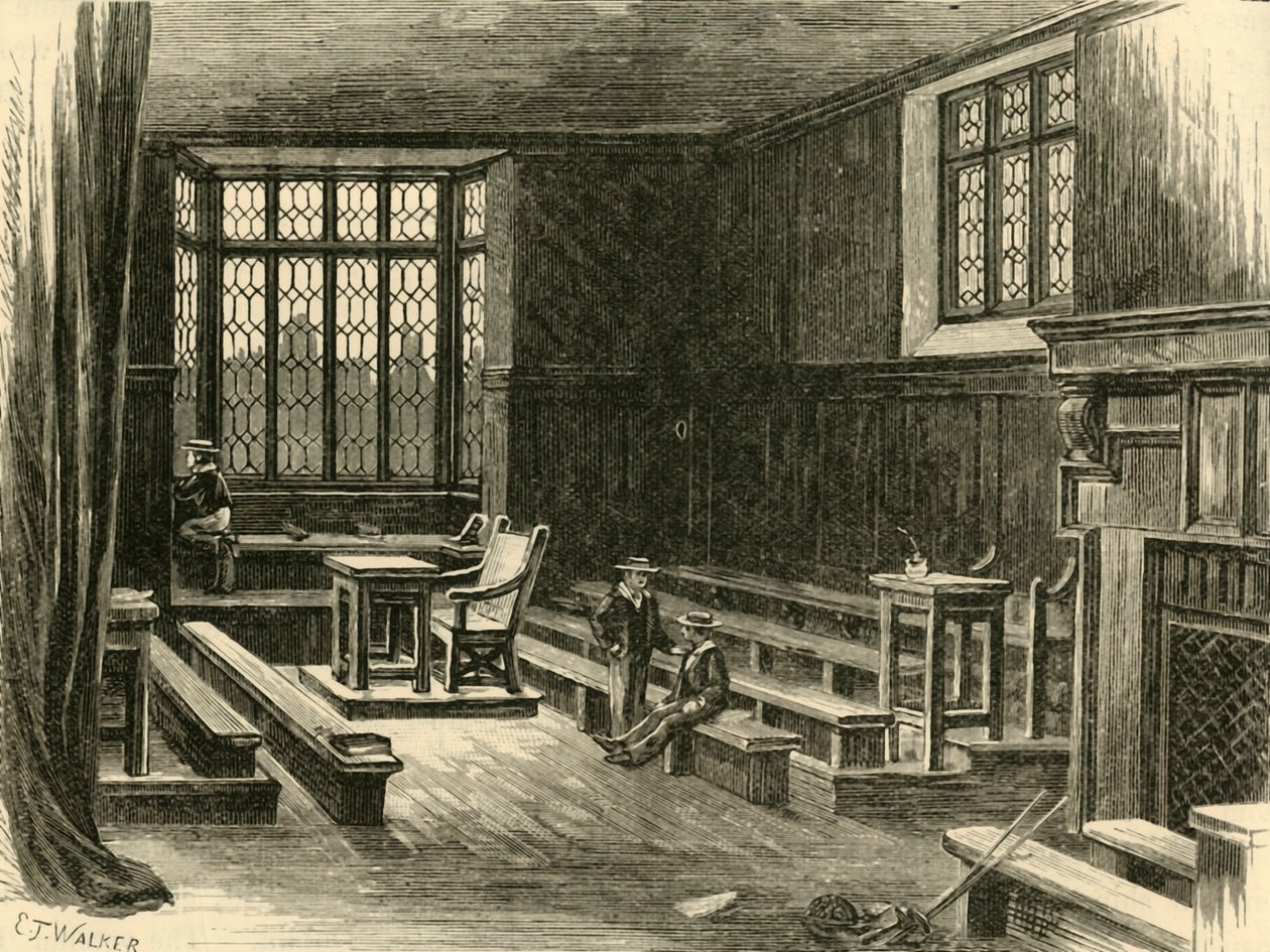 A régi iskolaszoba belseje, 1898. alkotó: Unbekannt