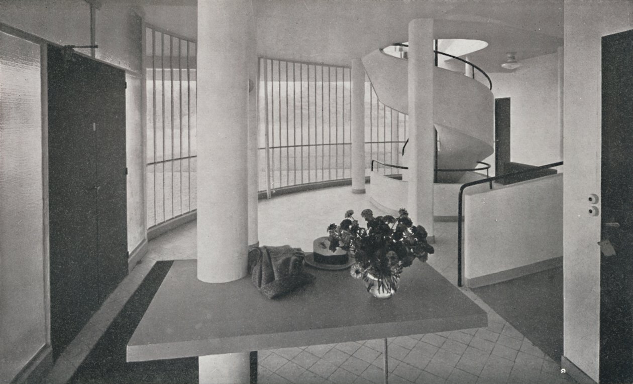 A Poissy-i villa belseje, 1933 alkotó: Unbekannt