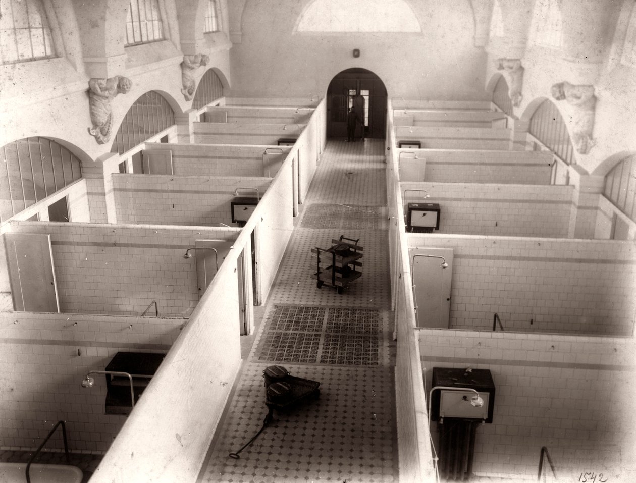 A Balneoterápiás Klinika belső képe, Mineralnye Vody, Oroszország, 1910-es évek alkotó: Unbekannt