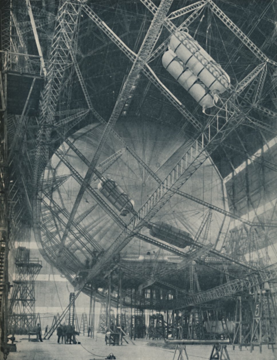 A keret és a henger bonyolultsága: R101 készül, c1935 alkotó: Unbekannt