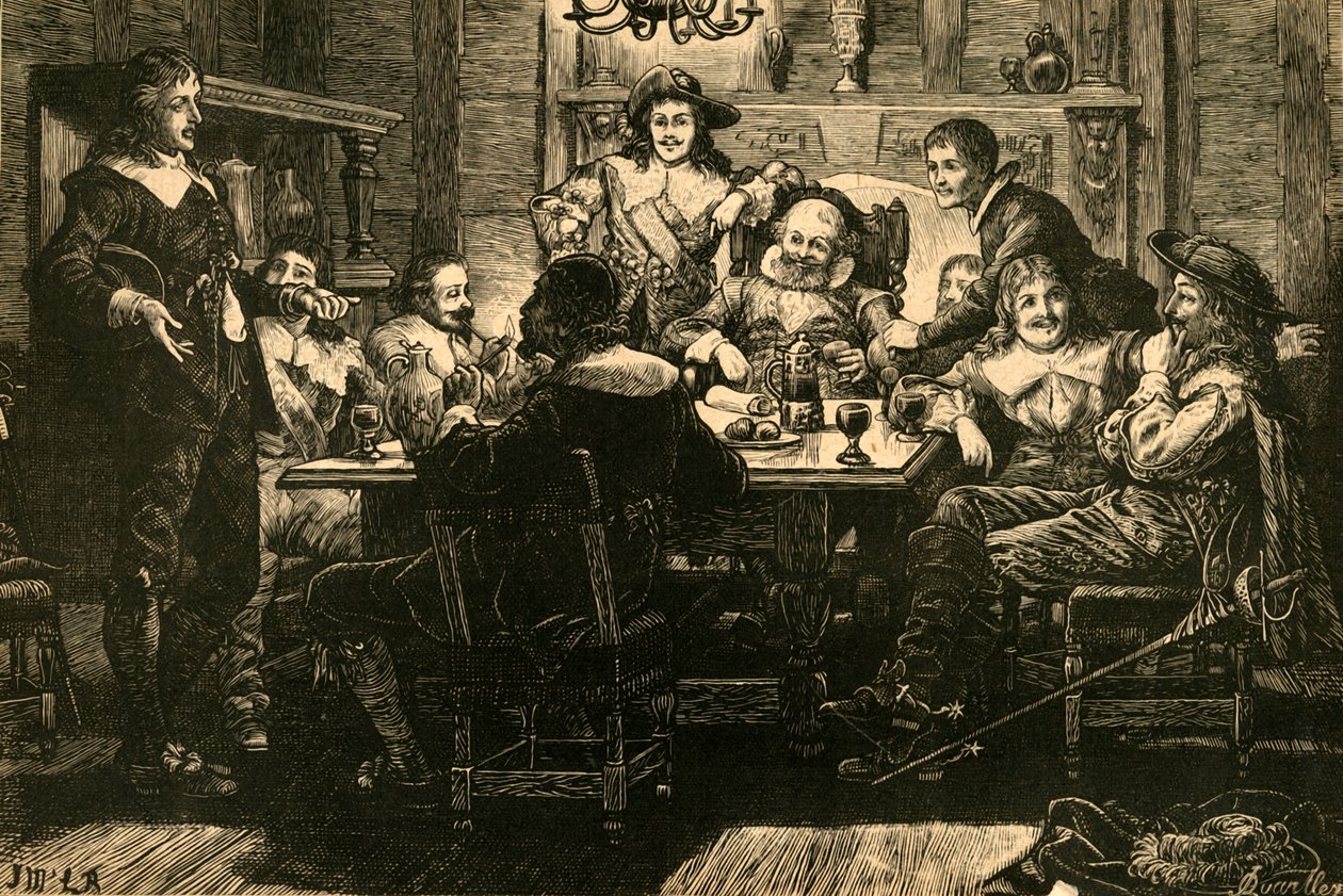 Randolph bemutatása Ben Jonsonnak a Devil Tavernben, 1897. alkotó: Unbekannt