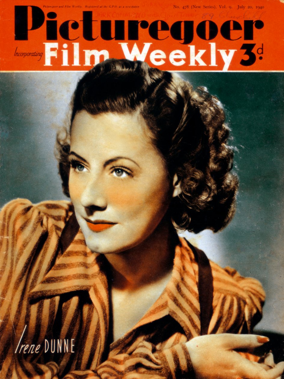 Irene Dunne 1898-1990, amerikai színésznő, 1940 alkotó: Unbekannt