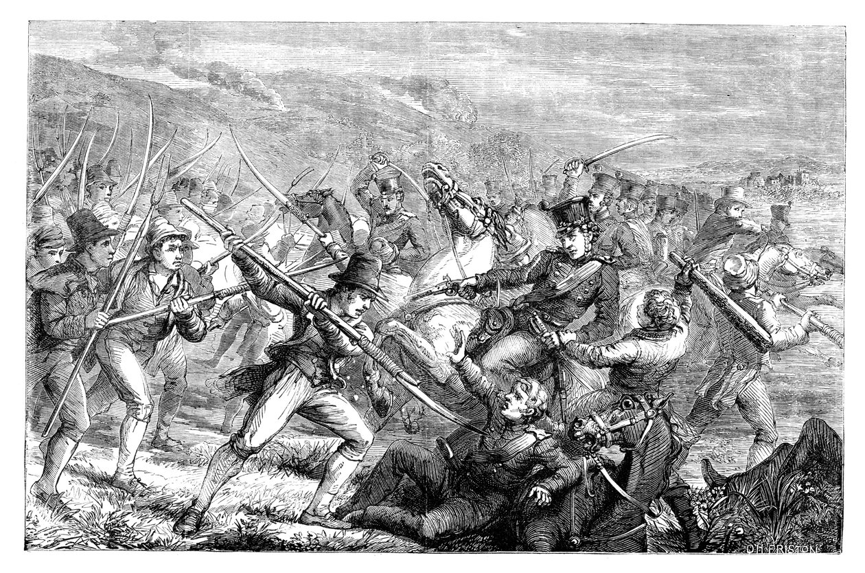 Ír tizedellenes agitáció, Carrickshock, 1831 c1895 alkotó: Unbekannt