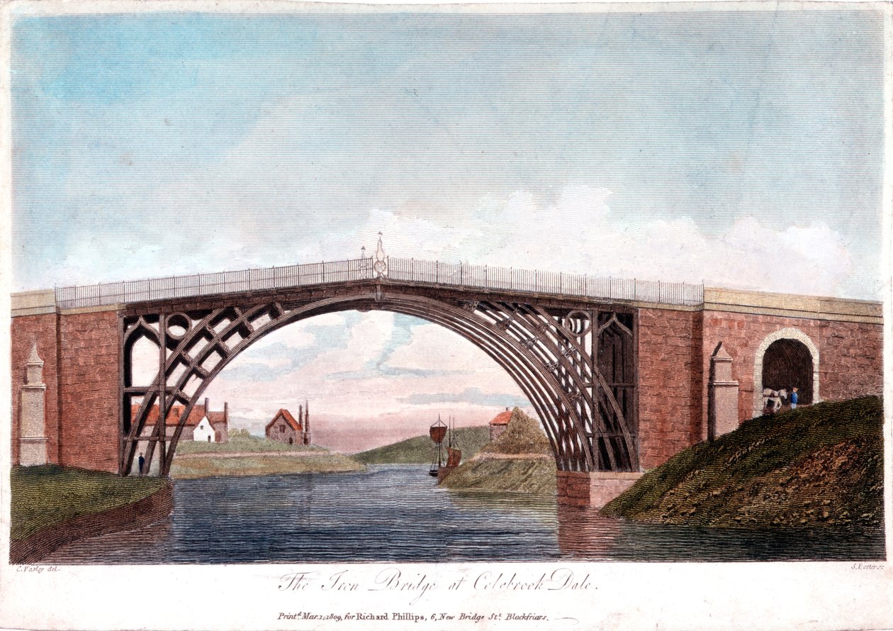 Vashíd a Severnön át Ironbridge-ben, Coalbrookdale-ben, Angliában, 1779-ben, 1809-ben épült alkotó: Unbekannt