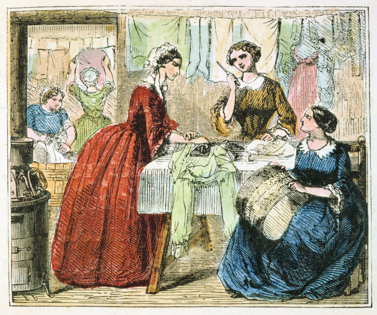 Vasaló egy mosodában, 1867 alkotó: Unbekannt