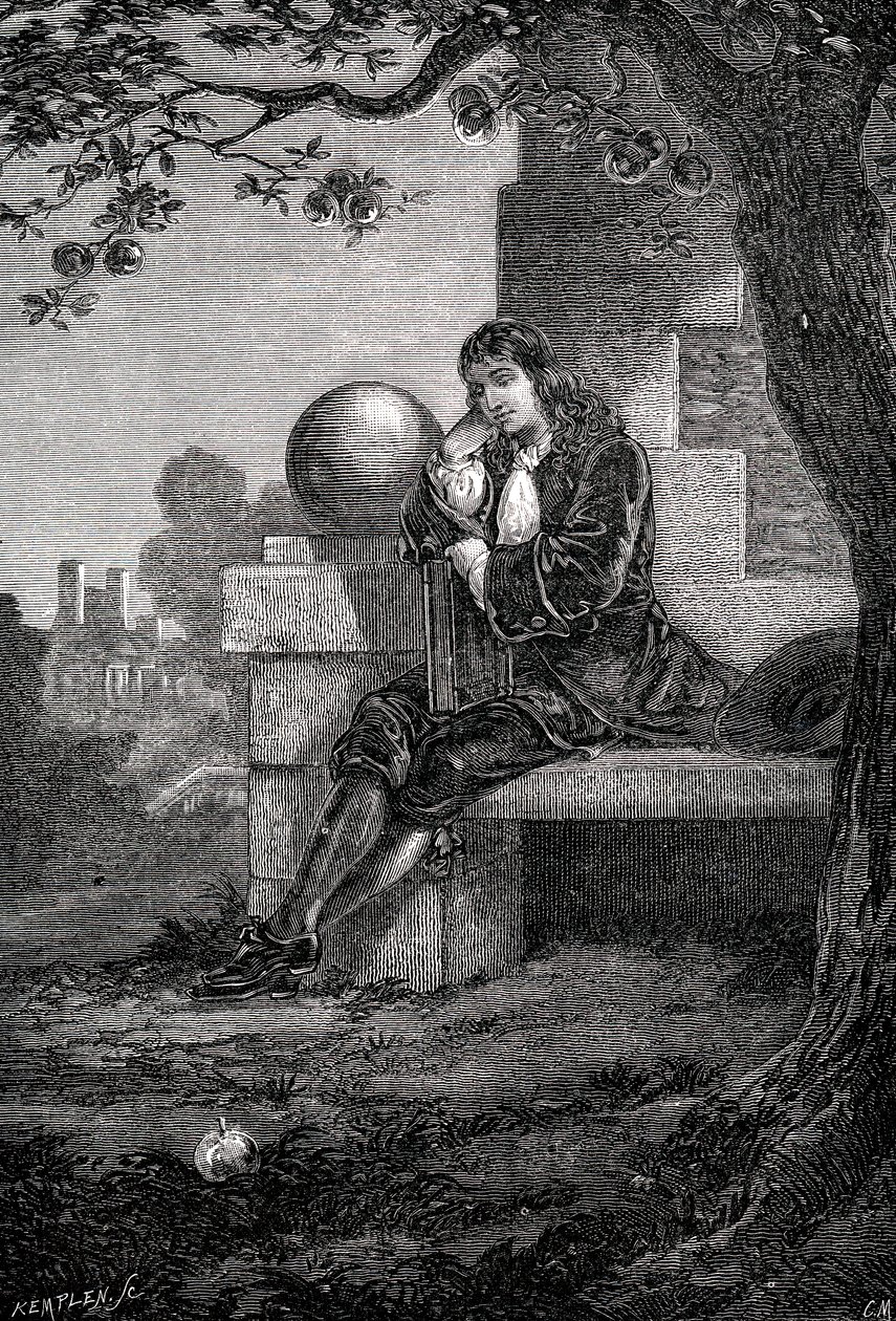 Isaac Newton angol tudós és matematikus, 17. század c1880 alkotó: Unbekannt