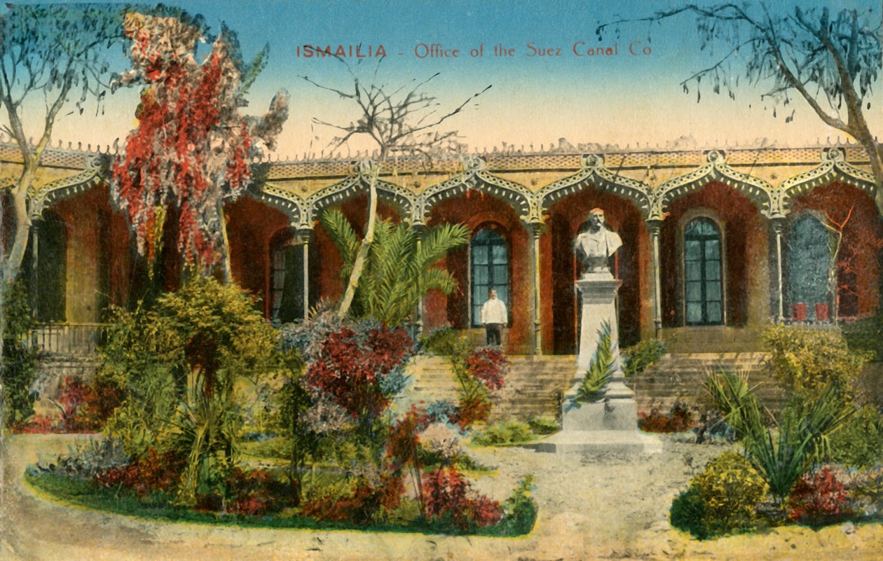 Ismailia – A Suez Canal Co. irodája, c1918-c1939. alkotó: Unbekannt
