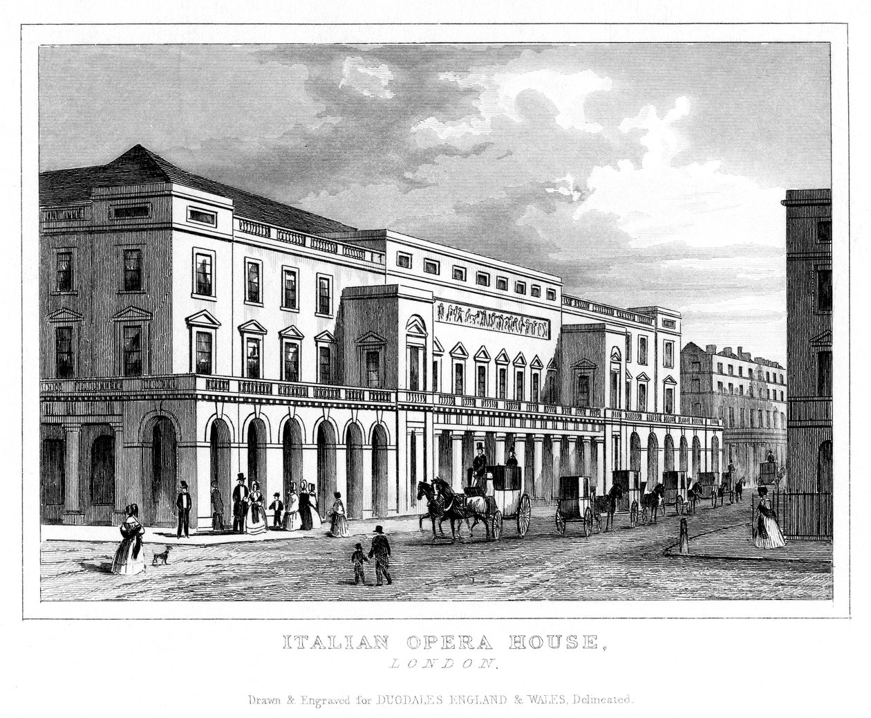 Olasz Operaház, Haymarket, Westminster, London, 18. század vége – 19. század eleje alkotó: Unbekannt