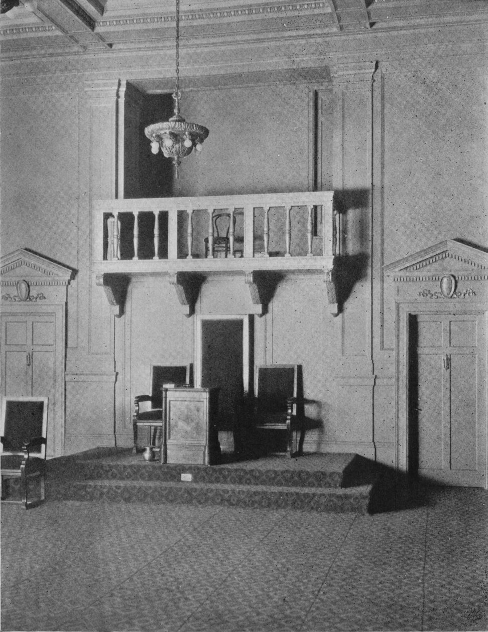 Olasz reneszánsz részlet a szabadkőműves templom páholyszobájában, Birmingham, Alabama, 1924 alkotó: Unbekannt