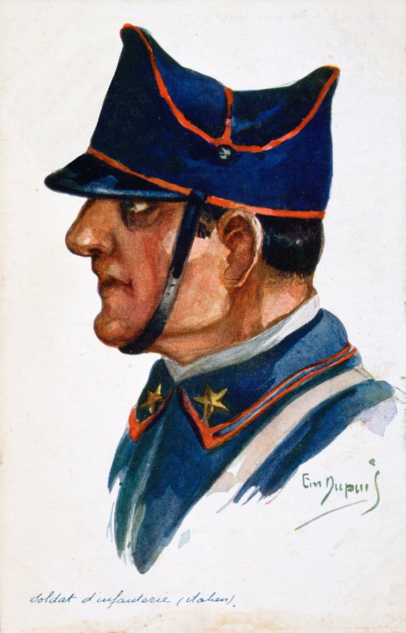 Olasz gyalogos katona, 1914-1918 alkotó: Unbekannt