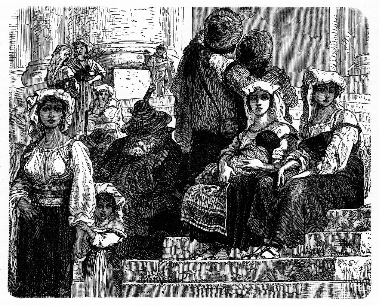 Olasz parasztok, 1890 alkotó: Unbekannt